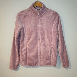 💜 Jason Maxwell Plush Zip-Up Fleece Jacket – Size S